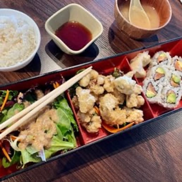 Black Cod Belly Tempura Bento Lunch.