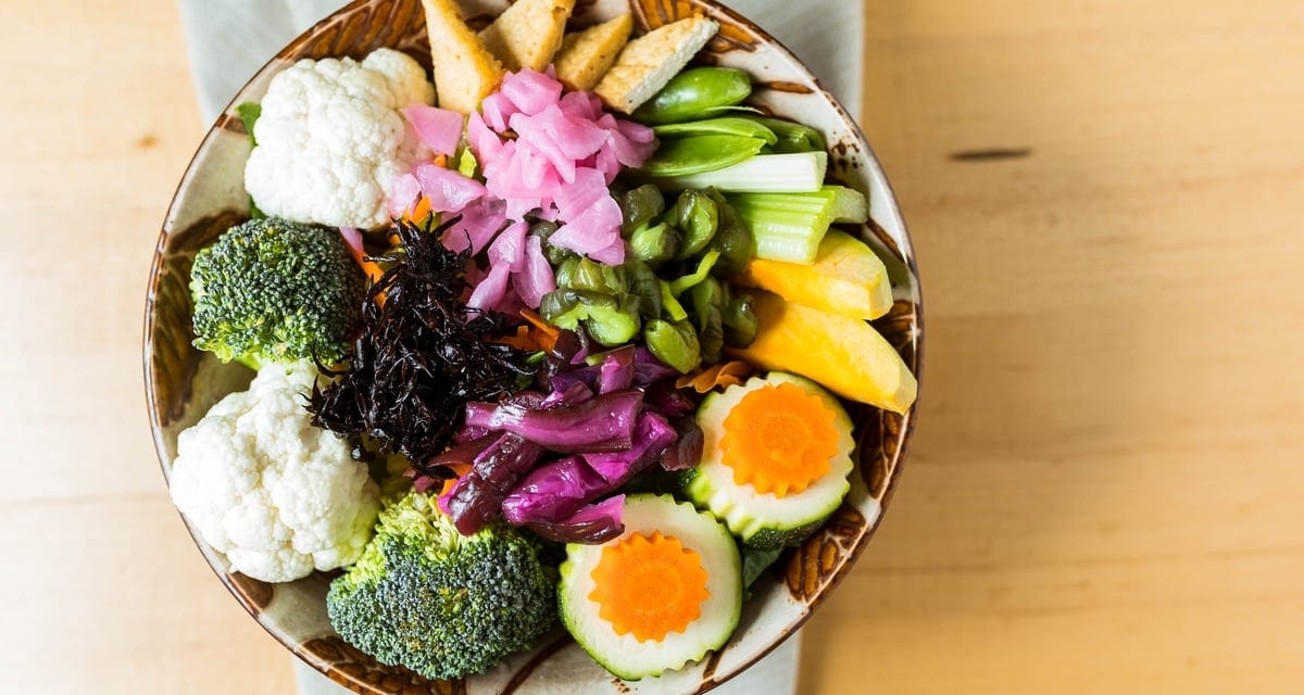 Veggie Chirashi Special Dinner.
