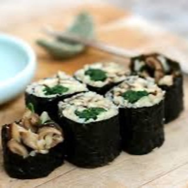 Shiitake & Spinach.