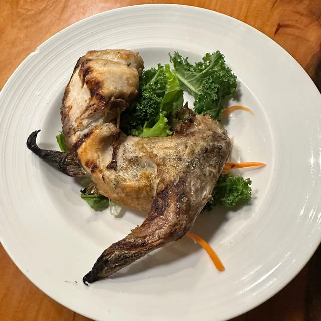 Grilled Hamachi Kama Collar.