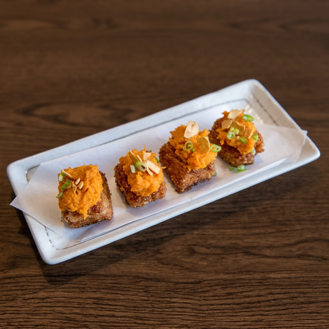 Crispy Rice & Sweet Potato.