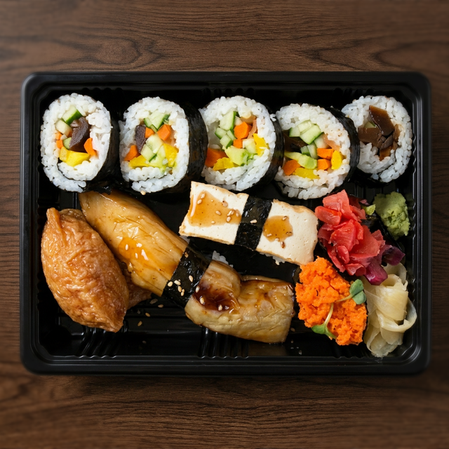 Veggie Sushi Combo.