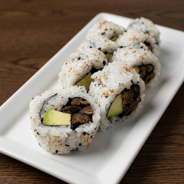 Avocado & Shiitake Roll.