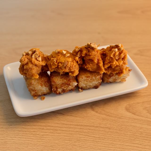 Crispy Rice & Sweet Potato.