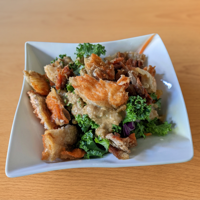 Salmon Skin Salad.