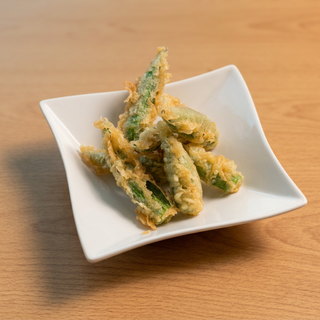Okra Tempura Appetizers