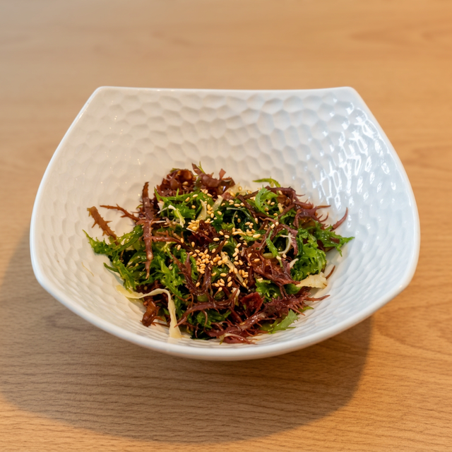 Wakame seaweed salad.