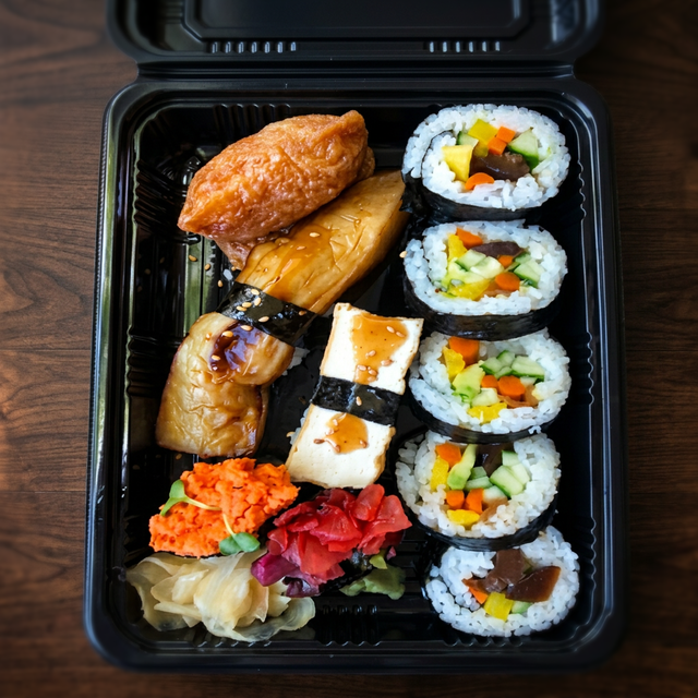 Veggie Sushi Combo.