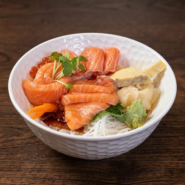Sake Oyako Don Dinner.