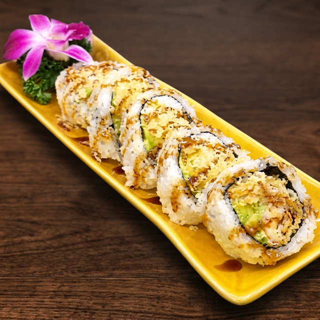 Avocado & Tempura Roll.