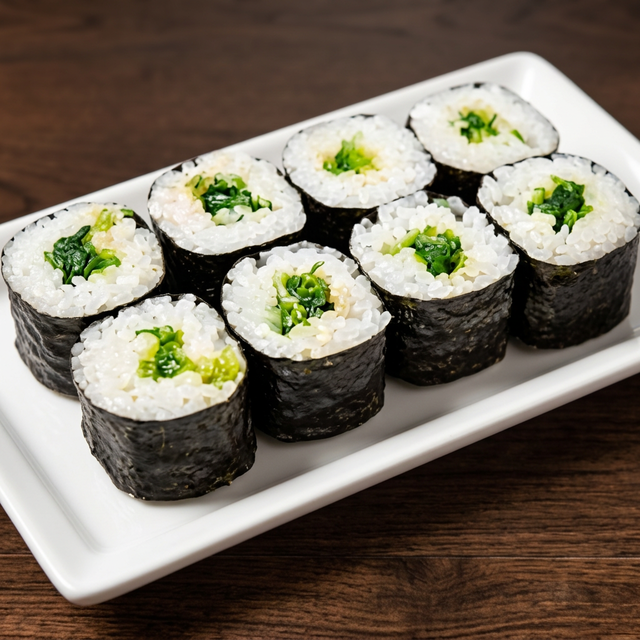 Spinach Maki Roll.
