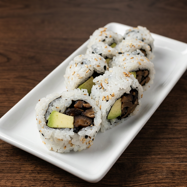 Avocado & Shiitake Roll.