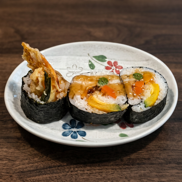 Vegetable Tempura Roll.