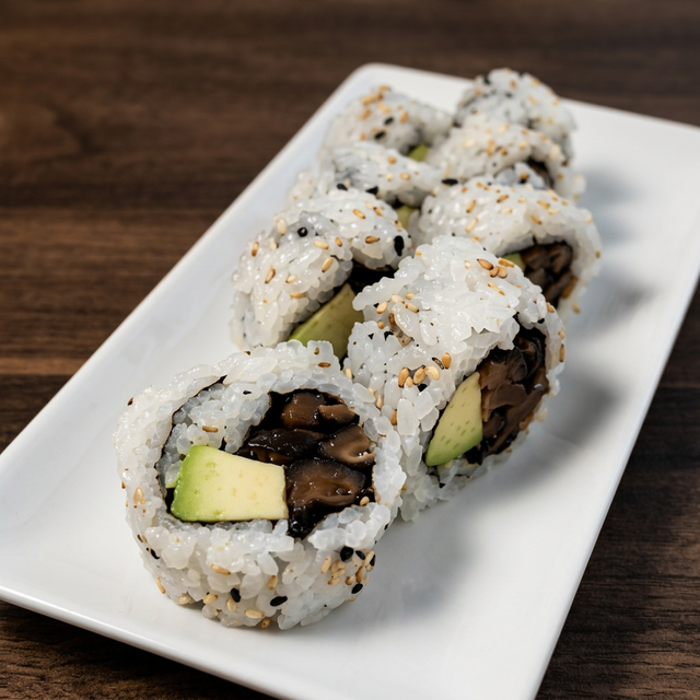 Avocado & Shiitake Roll.