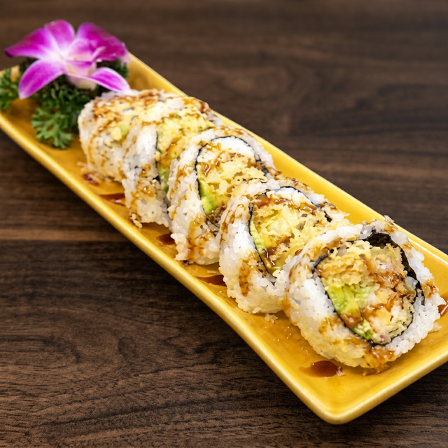 Avocado & Tempura Roll.