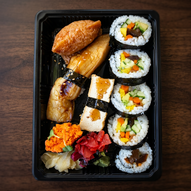 Veggie Sushi Combo.