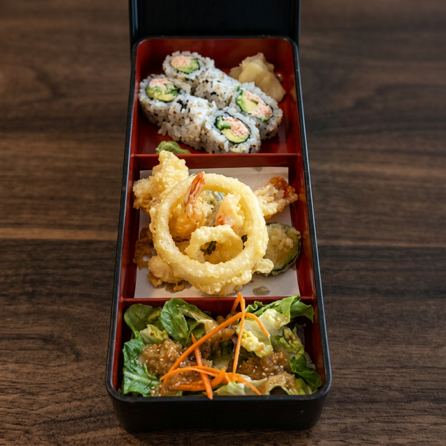 Tempura Combo Bento Box Lunch.