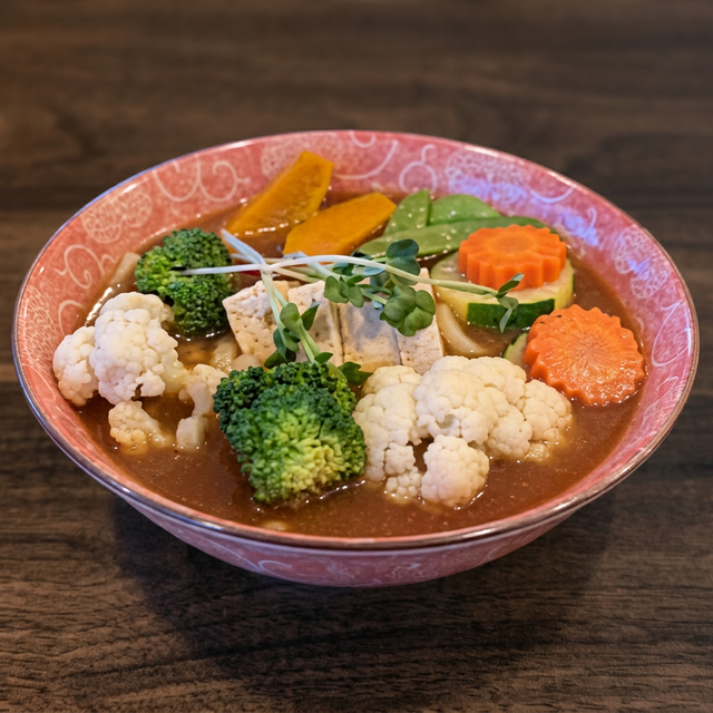 Vegetable Tofu Curry Udon.